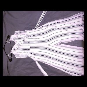 Never worn navy and white romper